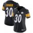 Nike Pittsburgh Steelers #30 James Conner Black Team Color Womens Stitched NFL Vapor Untouchable Limited Jersey