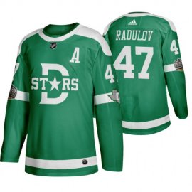 Adidas Dallas Stars #47 Alexander Radulov Mens Green 2020 Winter Classic Retro NHL Jersey