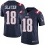 Nike New England Patriots #18 Matt Slater Navy Blue Mens Stitched NFL Limited Rush Jersey