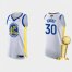 Golden State Golden State Warriors #30 Stephen Curry Mens Nike White 2021-22 NBA Finals Champions Authentic Jersey Mens
