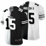 Jacksonville Jaguars #15 Gardner Minshew II Mens Black V White Peace Split Nike Vapor Untouchable Limited NFL Jersey