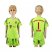 Bayern Munchen #1 Neuer Shiny Green Goalkeeper Kid Soccer Club Jersey