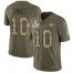 Nike Kansas City Chiefs #10 Tyreek Hill Olive/Camo Youth Super Bowl LV Bound Stitched NFL Limited 2017 Salute To Service Jersey