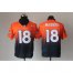 Nike Denver Broncos #18 Peyton Manning Orange/Navy Blue Mens Stitched NFL Elite Fadeaway Fashion Jersey