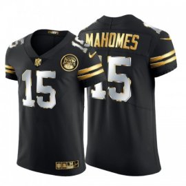Kansas City Chiefs #15 Patrick Mahomes Mens Nike Black Edition Vapor Untouchable Elite NFL Jersey