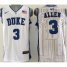 Duke Blue Devils #3 Grayson Allen White Stitched Basketball NCAA Jersey