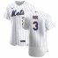 New York Mets #3 Tomas Nido Mens Nike White Home 2020 Authentic Player MLB Jersey