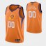 Phoenix Suns Custom Mens 2021 NBA Finals Bound Statement Edition NBA Jersey Orange
