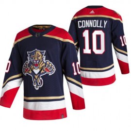 Florida Panthers #10 Brett Connolly Black Mens Adidas 2020-21 Reverse Retro Alternate NHL Jersey