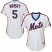 New York Mets #5 David Wright White(Blue Strip) Alternate Womens Stitched MLB Jersey