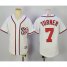 Washington Nationals #7 Trea Turner White Cool Base Stitched Youth MLB Jersey
