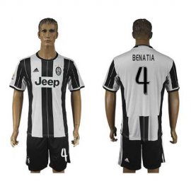 Juventus #4 Benatia Home Soccer Club Jersey
