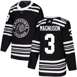 Adidas Chicago Blackhawks #3 Keith Magnuson Black Authentic 2019 Winter Classic Stitched NHL Jersey