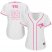 Toronto Blue Jays #99 Hyun-Jin Ryu White/Pink Fashion Womens Stitched MLB Jersey