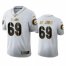 Green Bay Packers #69 David Bakhtiari Mens Nike White Golden Edition Vapor Limited NFL 100 Jersey