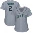 Seattle Mariners #2 Jean Segura Grey Road Womens Stitched MLB Jersey
