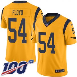 Nike Los Angeles Rams #54 Leonard Floyd Gold Mens Stitched NFL Limited Rush 100th Season Jersey