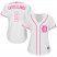 Detroit Tigers #9 Nick Castellanos White/Pink Fashion Womens Stitched MLB Jersey