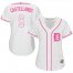 Detroit Tigers #9 Nick Castellanos White/Pink Fashion Womens Stitched MLB Jersey