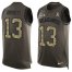 Nike Seattle Seahawks #13 Phillip Dorsett Green Mens Stitched NFL Limited Salute To Service Tank Top Jersey