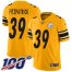 Nike Pittsburgh Steelers #39 Minkah Fitzpatrick Gold Mens Stitched NFL Limited Inverted Legend 100th Season Jersey