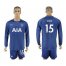 Tottenham Hotspur #15 Dier Away Long Sleeves Soccer Club Jersey