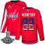 Adidas Washington Capitals #92 Evgeny Kuznetsov Red Home Authentic USA Flag Stanley Cup Final Champions Stitched Youth NHL Jersey