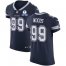 Nike Dallas Cowboys #99 Antwaun Woods Navy Blue Team Color Mens Stitched With Established In 1960 Patch NFL Vapor Untouchable Elite Jersey