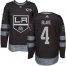 Adidas Los Angeles Kings #4 Rob Blake Black 1917-2017 100th Anniversary Stitched NHL Jersey