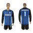 Inter Milan #1 Handanovic Home Long Sleeves Soccer Club Jersey