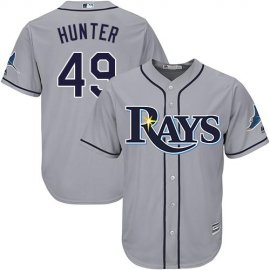 Tampa Bay Rays #49 Tommy Hunter Grey Cool Base Stitched Youth MLB Jersey