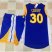 Golden State Warriors #30 Stephen Curry Blue A Set Stitched NBA Jersey