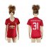 Womens Manchester United #31 Schweinsteiger Red Home Soccer Club Jersey