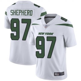 Nike New York Jets #97 Nathan Shepherd White Mens Stitched NFL Vapor Untouchable Limited Jersey