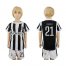 Juventus #21 Dybala Home Kid Soccer Club Jersey