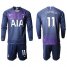 Tottenham Hotspur #11 Lamela Away Long Sleeves Soccer Club Jersey