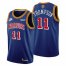 Golden State Golden State Warriors #11 Klay Thompson Mens Nike Releases Classic Edition 2022 NBA Finals 75th Anniversary Jersey Blue Mens