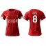 Womens Liverpool #8 Keita Red Home Soccer Club Jersey