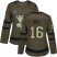 Adidas St. Louis Blues #16 Brett Hull Green Salute to Service Stanley Cup Champions Womens Stitched NHL Jersey