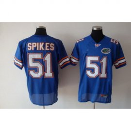 Florida Gators 51 spikes blue NCAA Jerseys