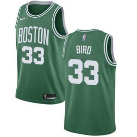 Mens Nike Boston Celtics #33 Larry Bird Green NBA Swingman Icon Edition Jersey