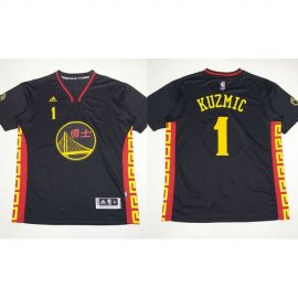 Warriors #1 Ognjen Kuzmic Black Slate Chinese New Year Stitched NBA Jersey