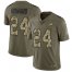 Nike Philadelphia Eagles #24 Jordan Howard Olive/Camo Mens Stitched NFL Limited 2017 Salute To Service Jersey
