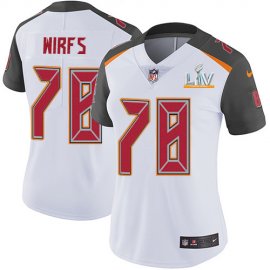 Nike Tampa Bay Buccaneers #78 Tristan Wirfs White Womens Super Bowl LV Bound Stitched NFL Vapor Untouchable Limited Jersey