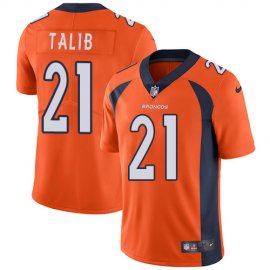 Nike Denver Broncos #21 Aqib Talib Orange Team Color Mens Stitched NFL Vapor Untouchable Limited Jersey