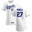 Kansas City Royals #27 Adalberto Mondesi Mens Nike White Home 2020 Authentic Player MLB Jersey