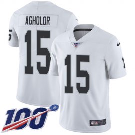 Nike Las Vegas Raiders #15 Nelson Agholor White Youth Stitched NFL 100th Season Vapor Untouchable Limited Jersey