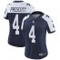 Nike Dallas Cowboys #4 Dak Prescott Navy Blue Thanksgiving Womens Stitched NFL Vapor Untouchable Limited Throwback Jersey