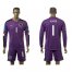 Austria #1 Almer Purple Goalkeeper Long Sleeves Soccer Country Jersey