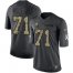 Nike Cleveland Browns #71 Jedrick Wills JR Black Mens Stitched NFL Limited 2016 Salute to Service Jersey